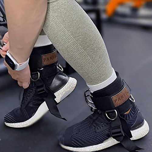 Neoprene Padded Steel Double D-Ring Ankle Cuffs W63983