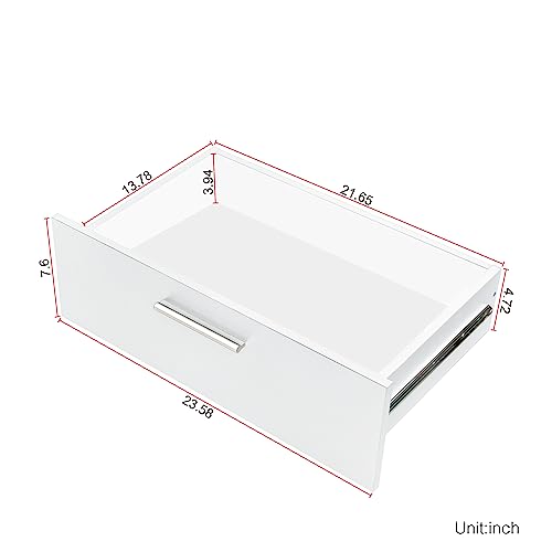 White 6-Drawer Double Dresser R5868