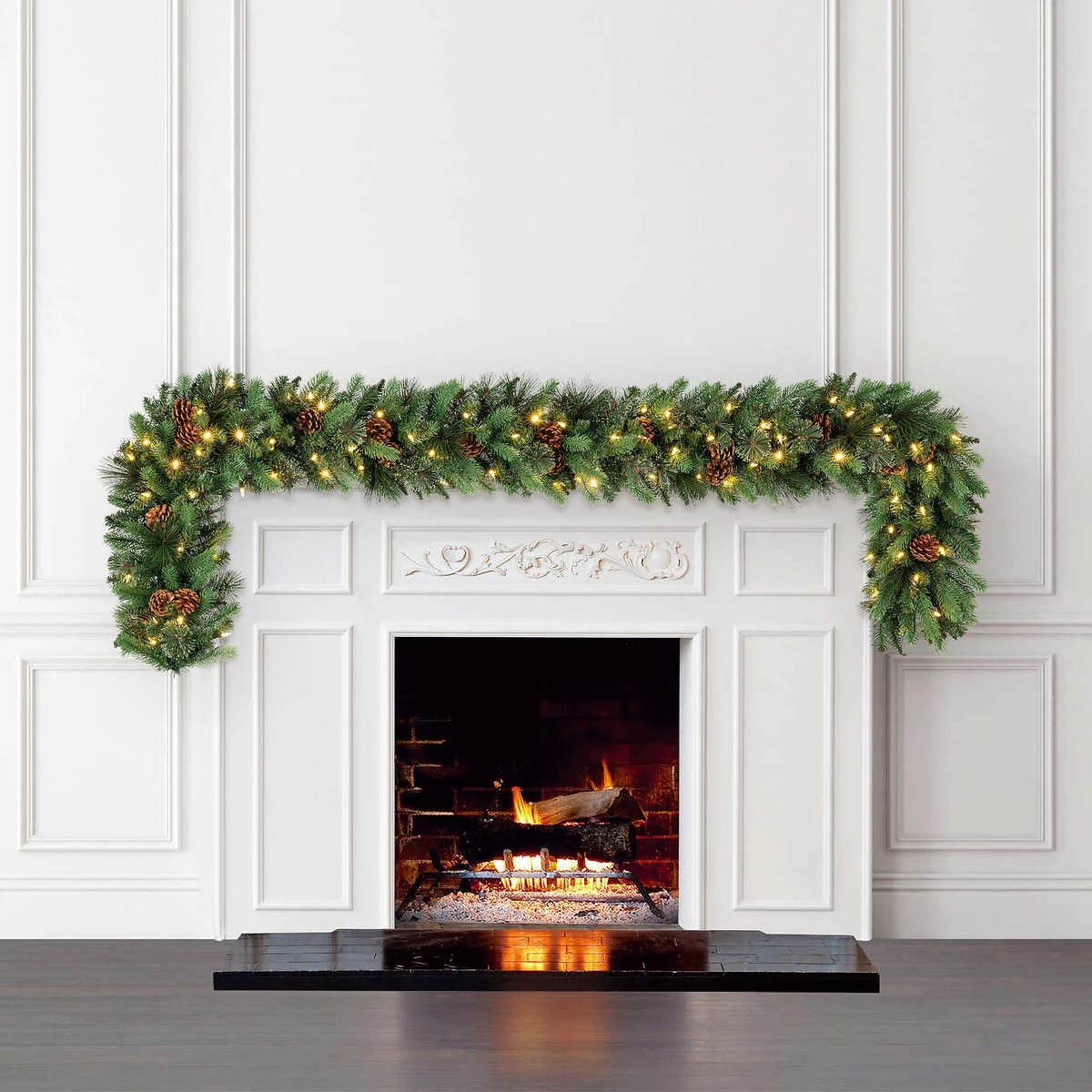 Pre-Lit LED Greenery Garland D72876