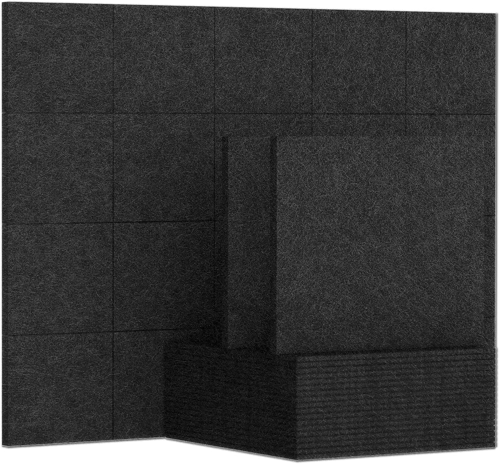 12 x 12 x 0.3 Inches Pack of 20 Sound Absorbing Panels Gray F406
