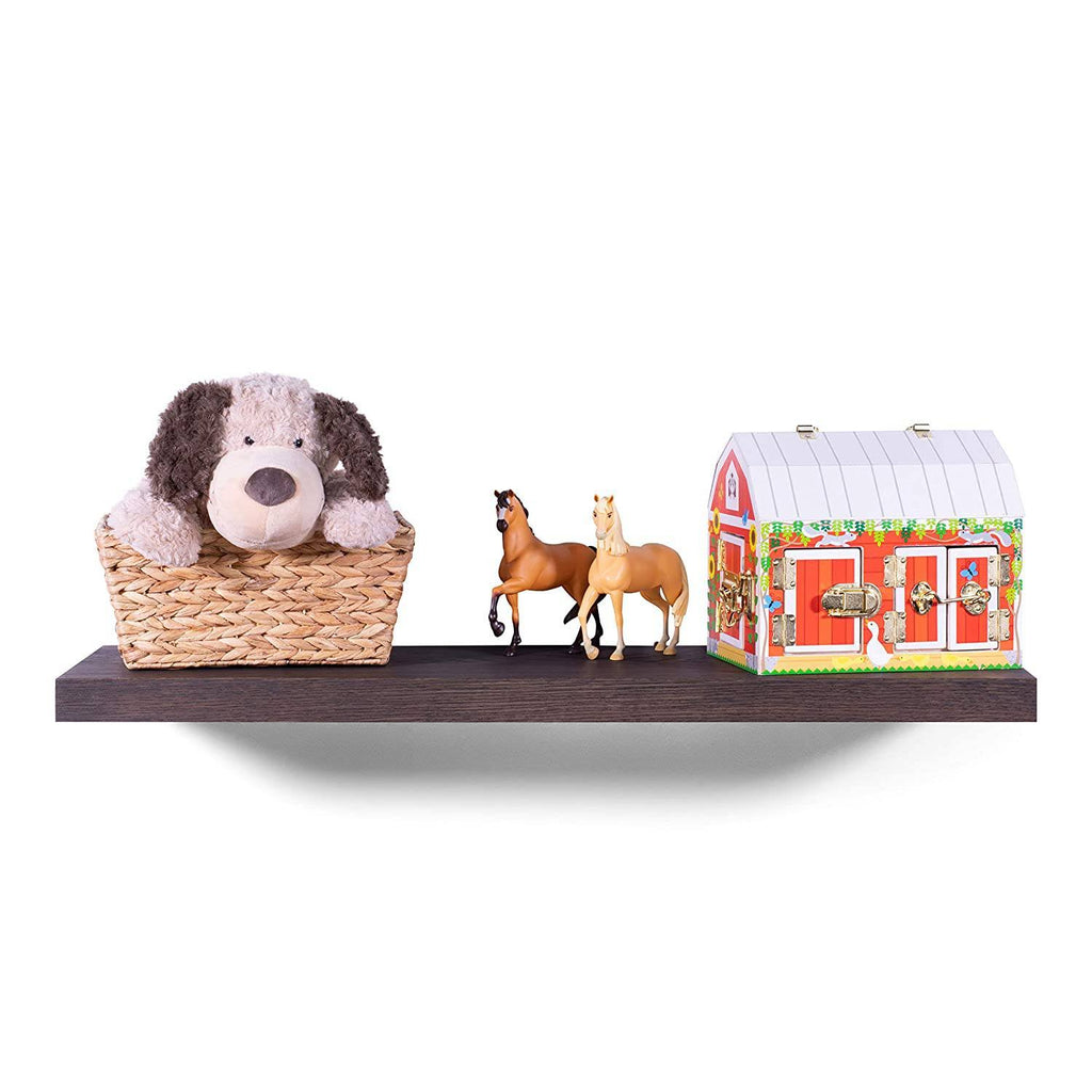 Solid Oak Wood Floating Shelf E145485