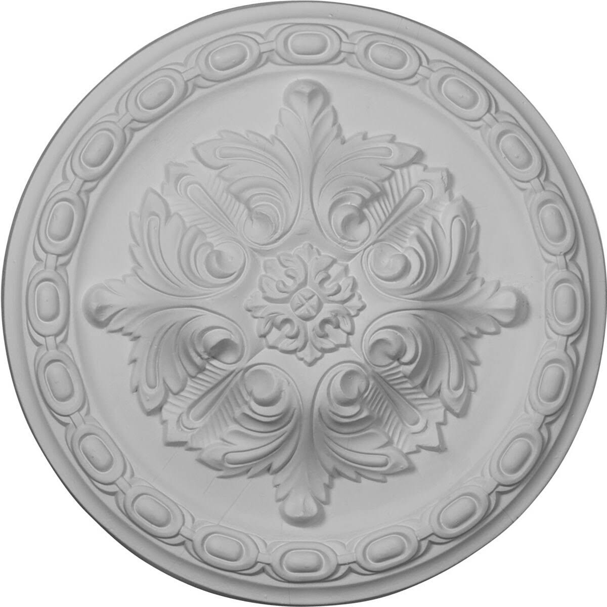 Hand-Painted Hickory Acanthus Ceiling Medallion J51005