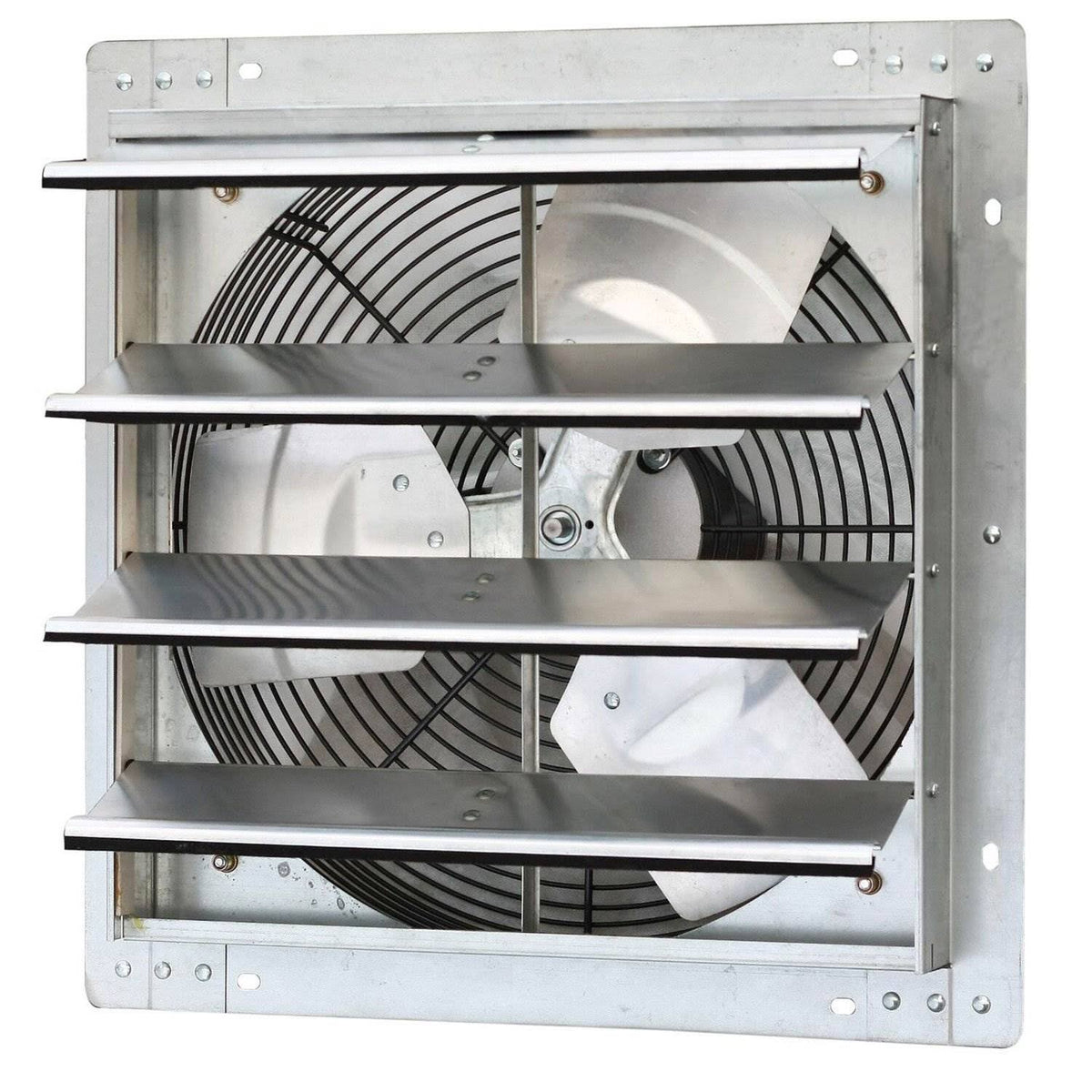 16 inch Wall Mounted Steel Shutter Exhaust Fan (2 Pack) K856253