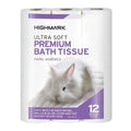 White 2 Ply Bath Tissue 165 Sheets per Roll 12 Rolls per Pack Case of 4 Packs H246722