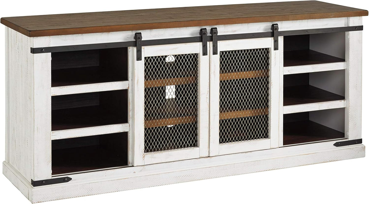 Large TV Stand Whitewash K2707