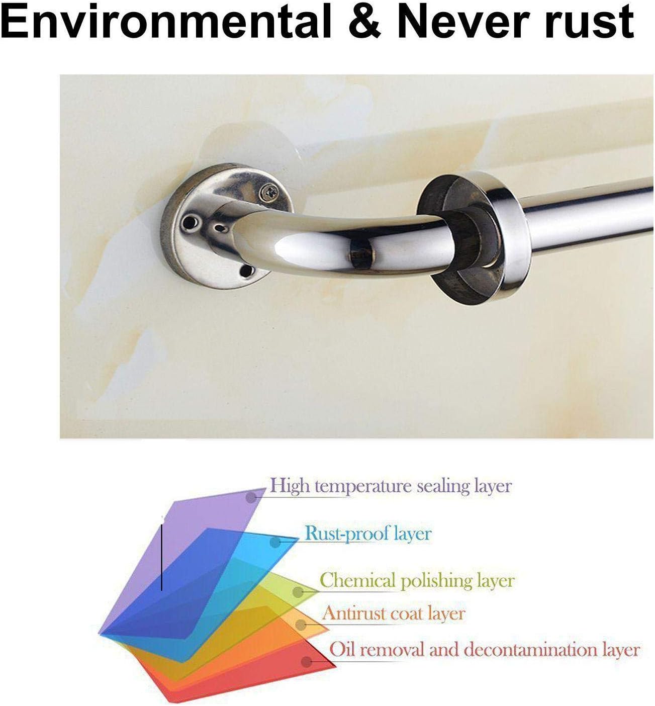 Chrome Stainless Steel Shower Grab Bar, 1.25 Inch Diameter, 32 Inch F257809