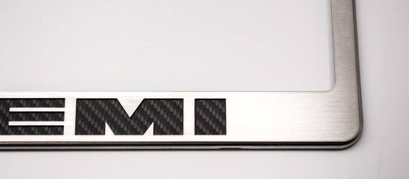 Brushed Black License Plate Frame B782678