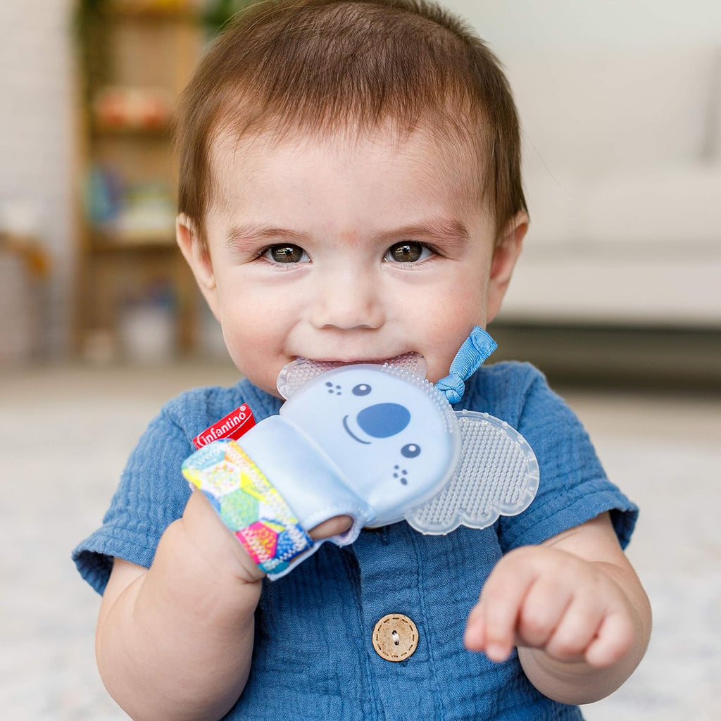 Teething Mitten with Textured Silicone Teether P16414