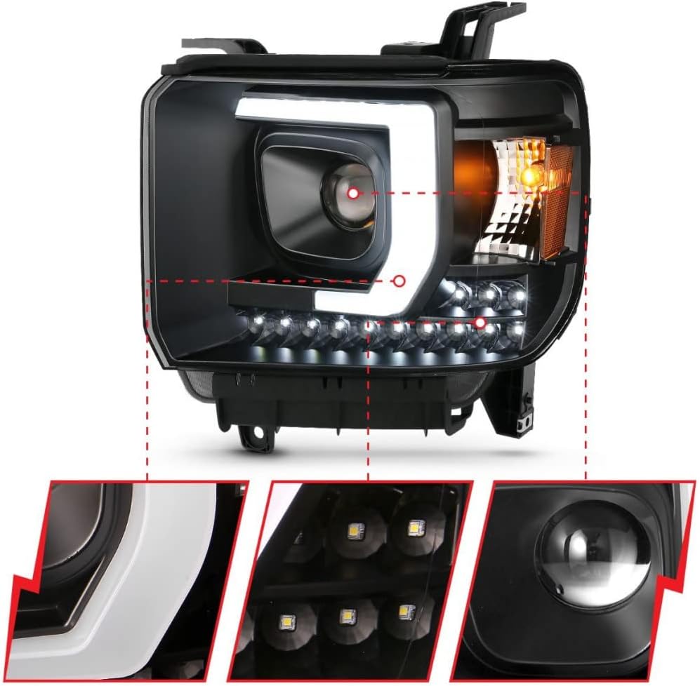 Projector Headlight Black N402769