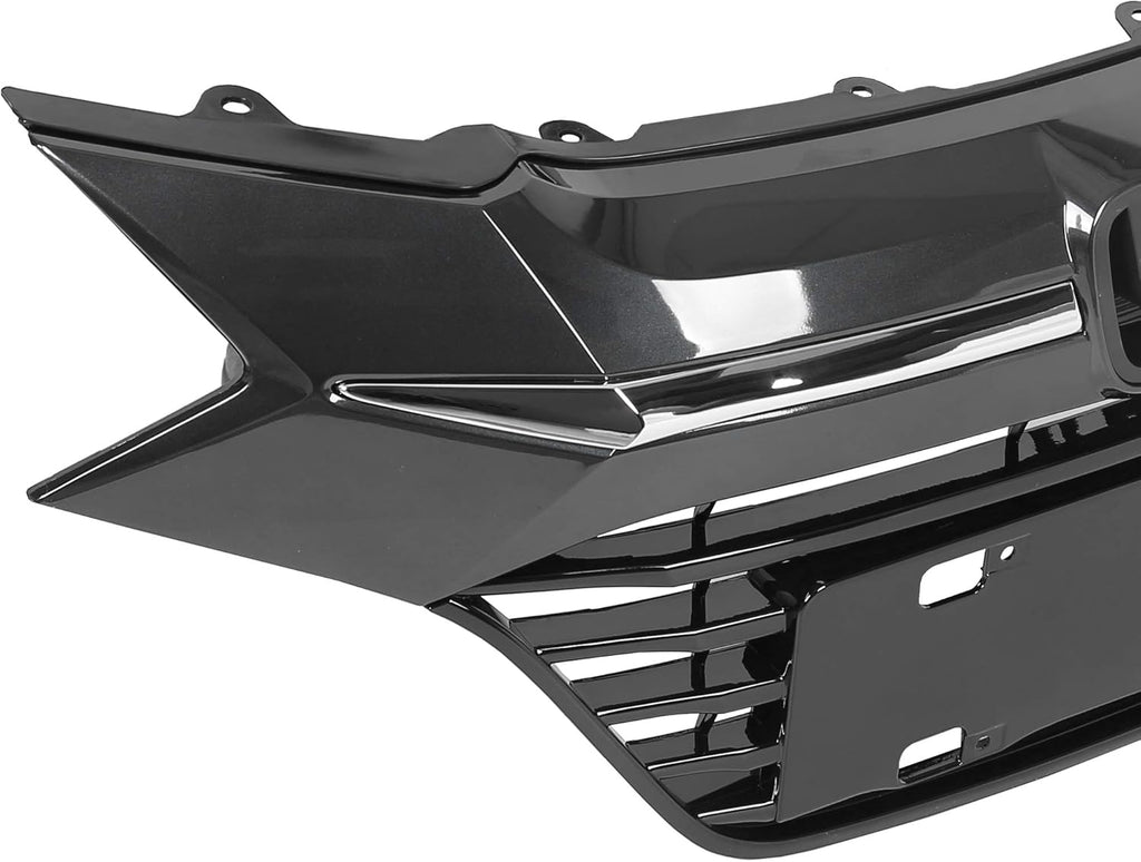 Chrome Glossy Black Front Upper Bumper Grille Assembly I36067
