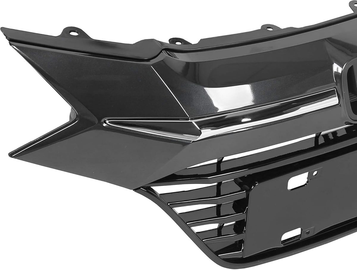Chrome Glossy Black Front Upper Bumper Grille Assembly I36067