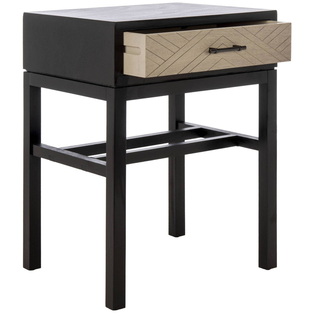 Black 1 Drawer Accent Table D91507