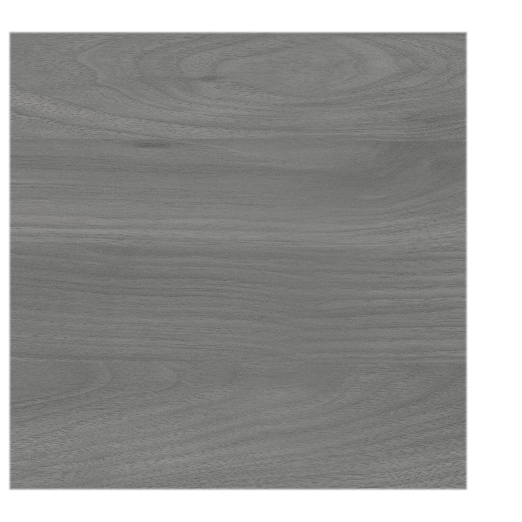 Small Computer Desk with Hutch in Modern Gray I8675