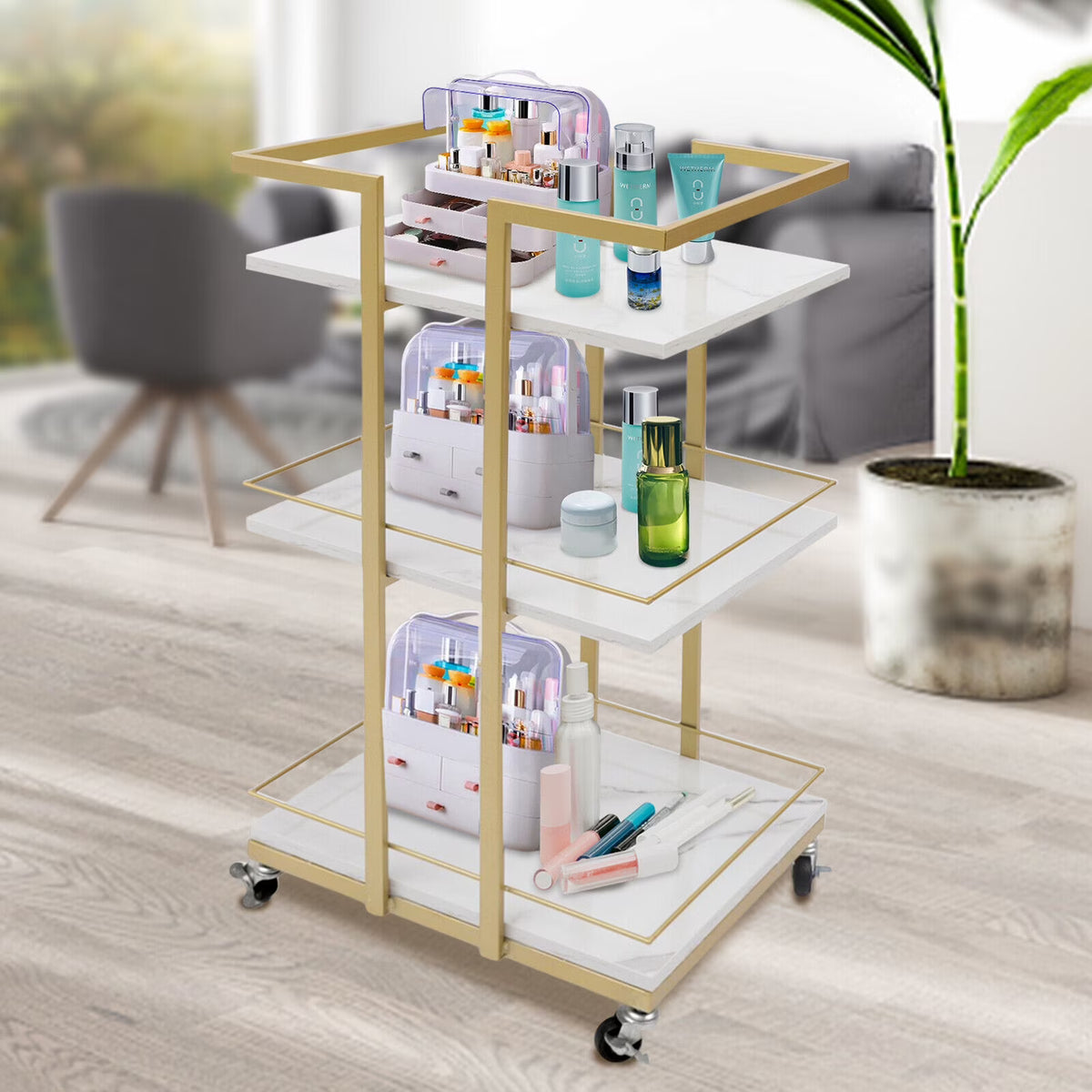 3 Layers Rolling Utility Cart B958