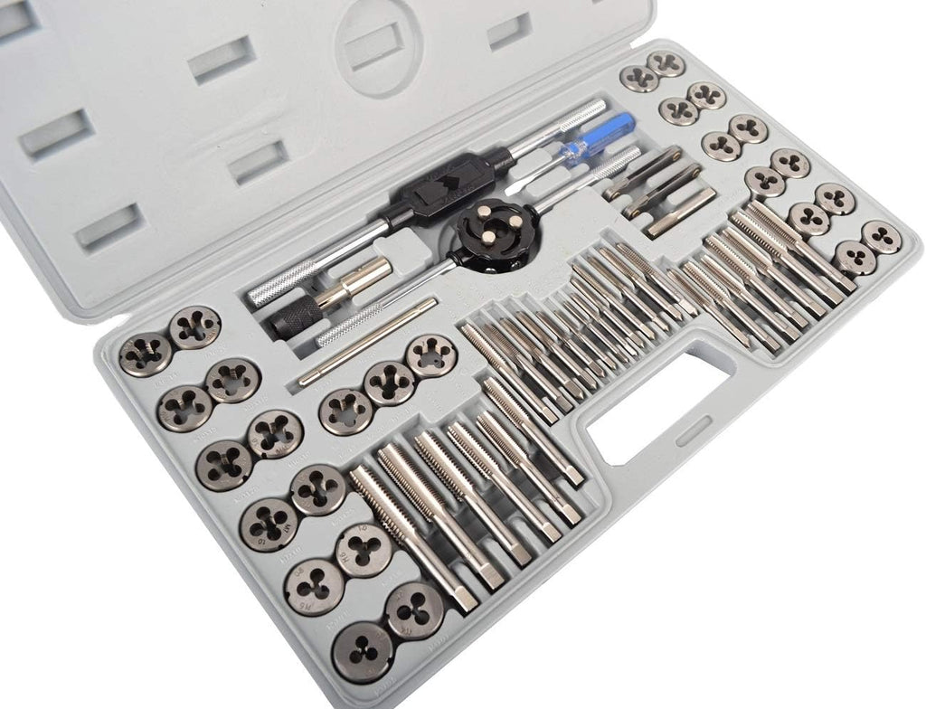 60-Pieces Tap and Die Set Metric and SAE Standard T2425
