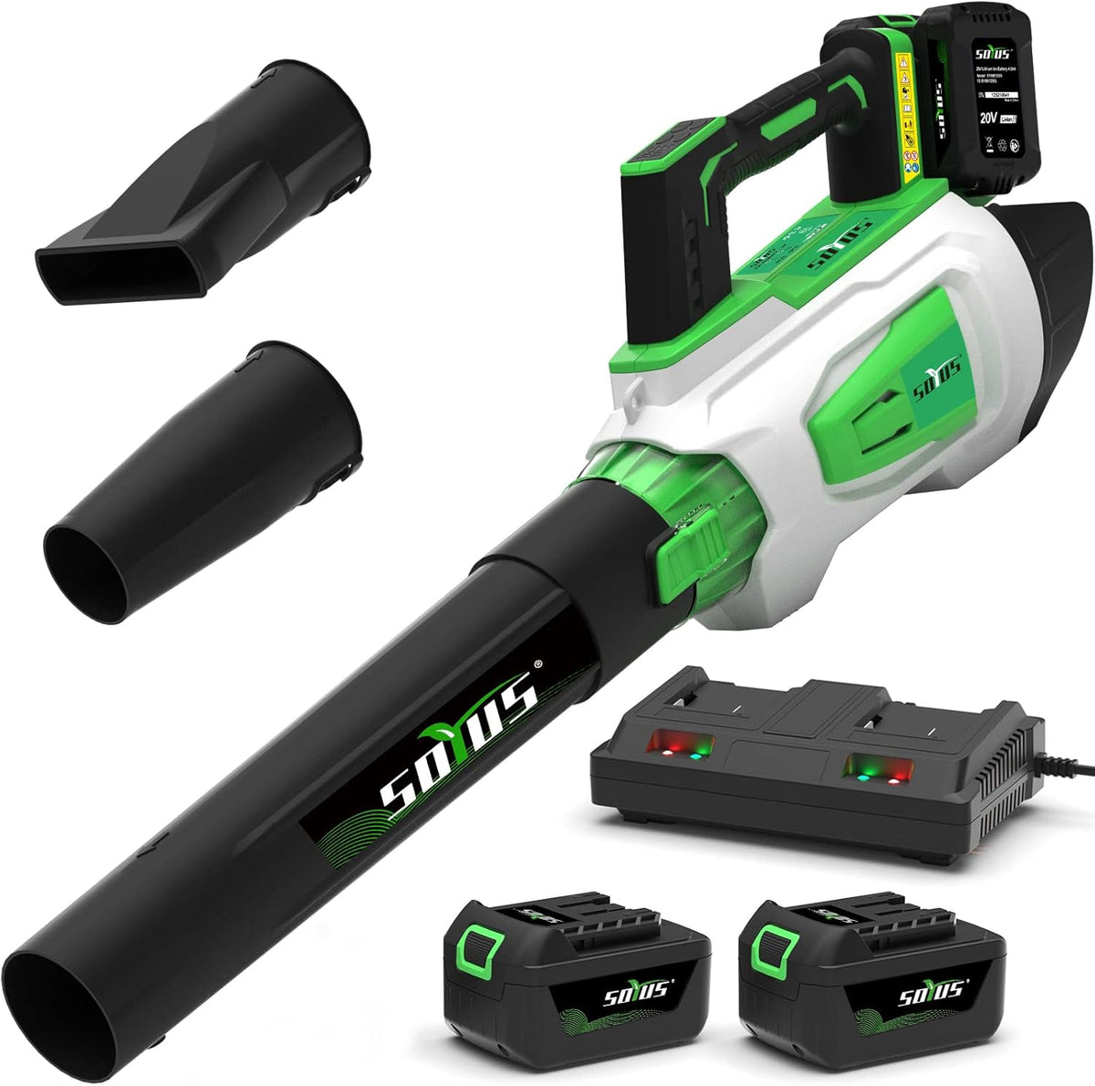 Cordless 20V Leaf Blower 350CFM with 2.0Ah Batteries Y840109