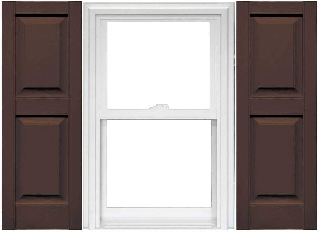 Raised Panel Vinyl Shutters (1 Pair) - 14.75 x 59 Classic Blue N883196