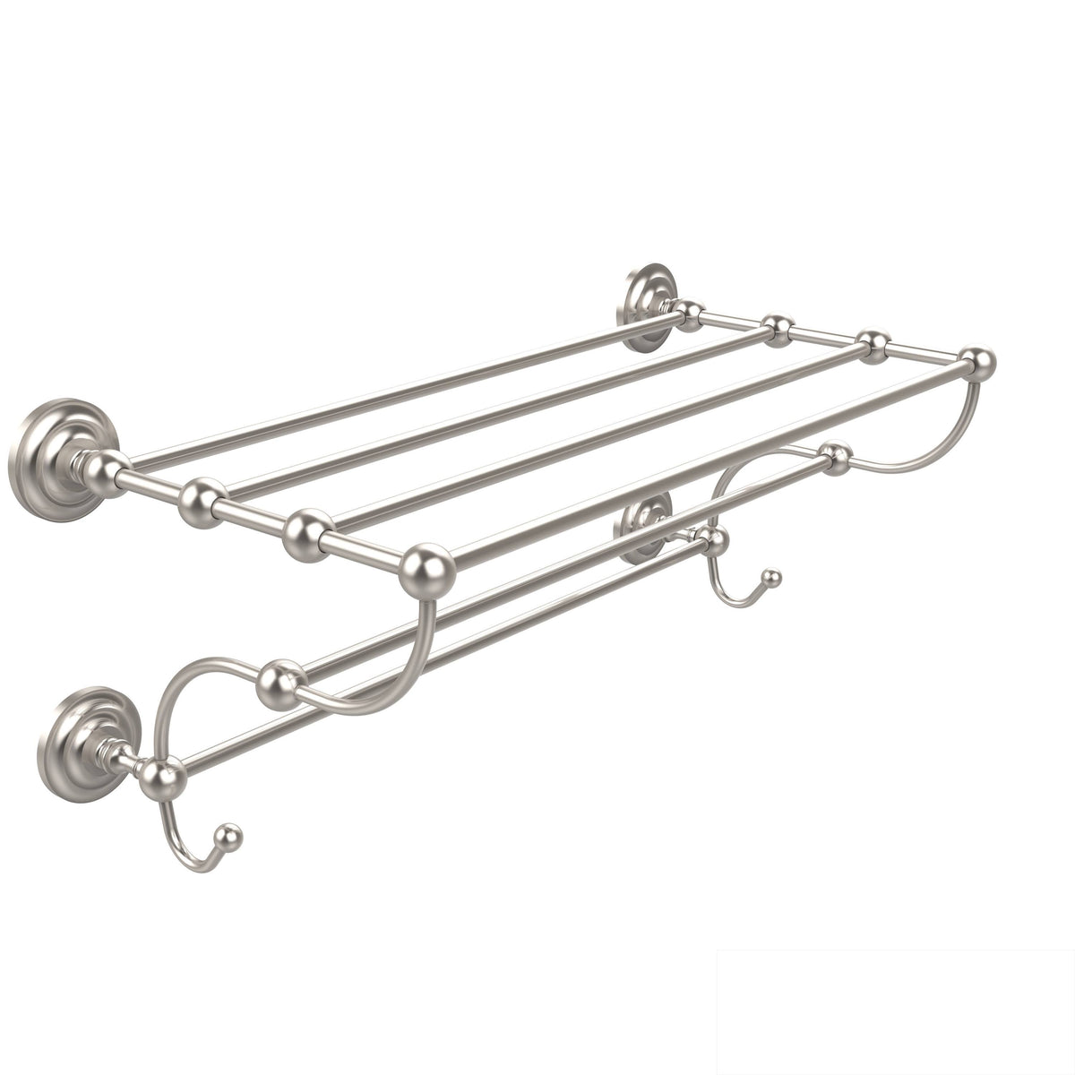 Antique Brass Train Rack Towel Shelf U575474
