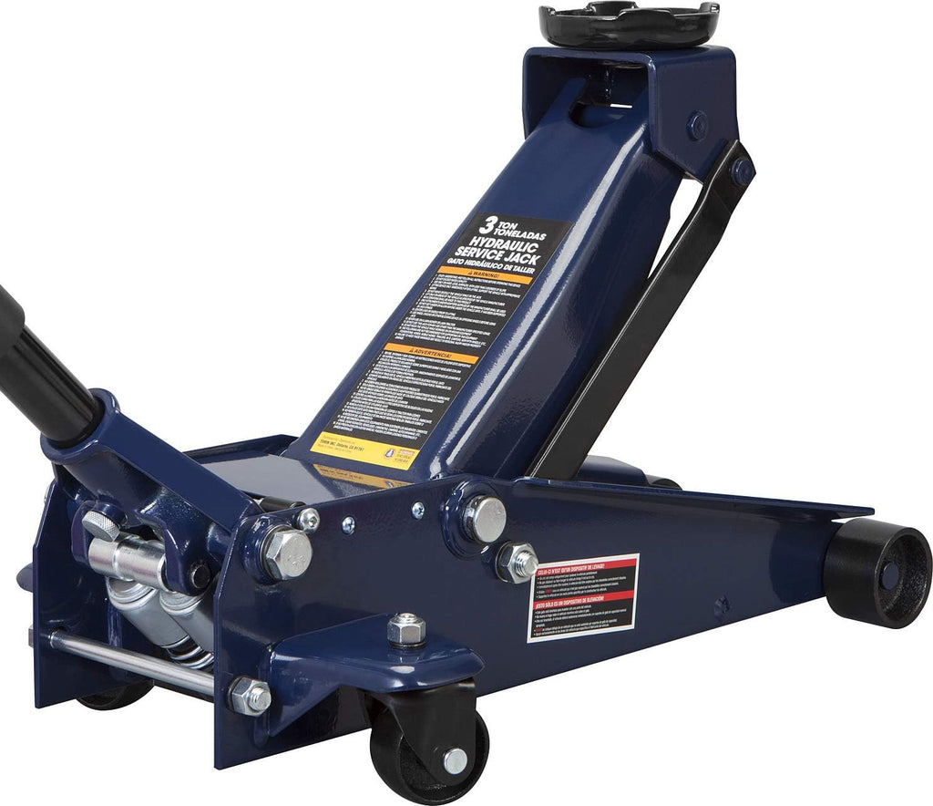 3 Ton Hydraulic Steel Floor Jack with Dual Piston Quick Lift Pump C6633