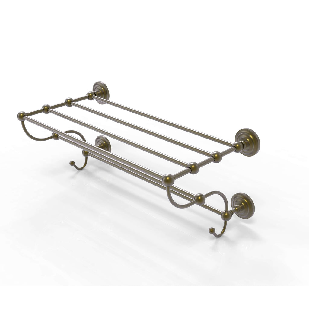 Antique Brass Train Rack Towel Shelf U575474