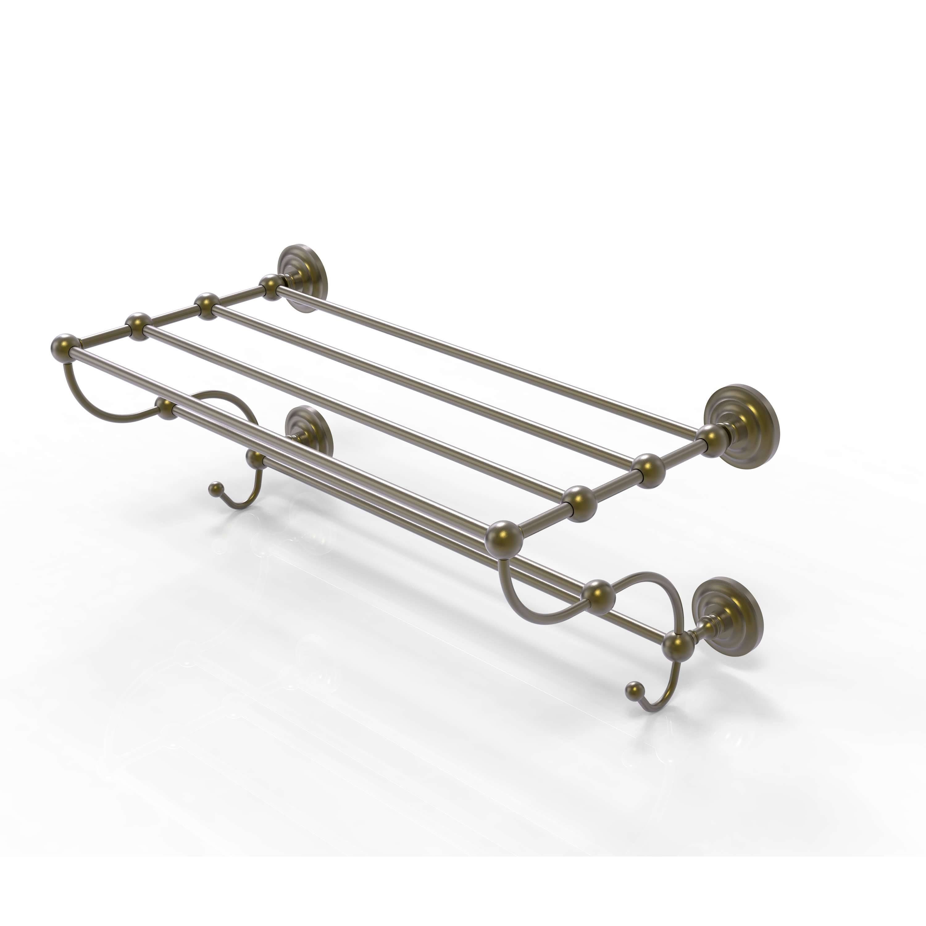 Antique Brass Train Rack Towel Shelf U575474