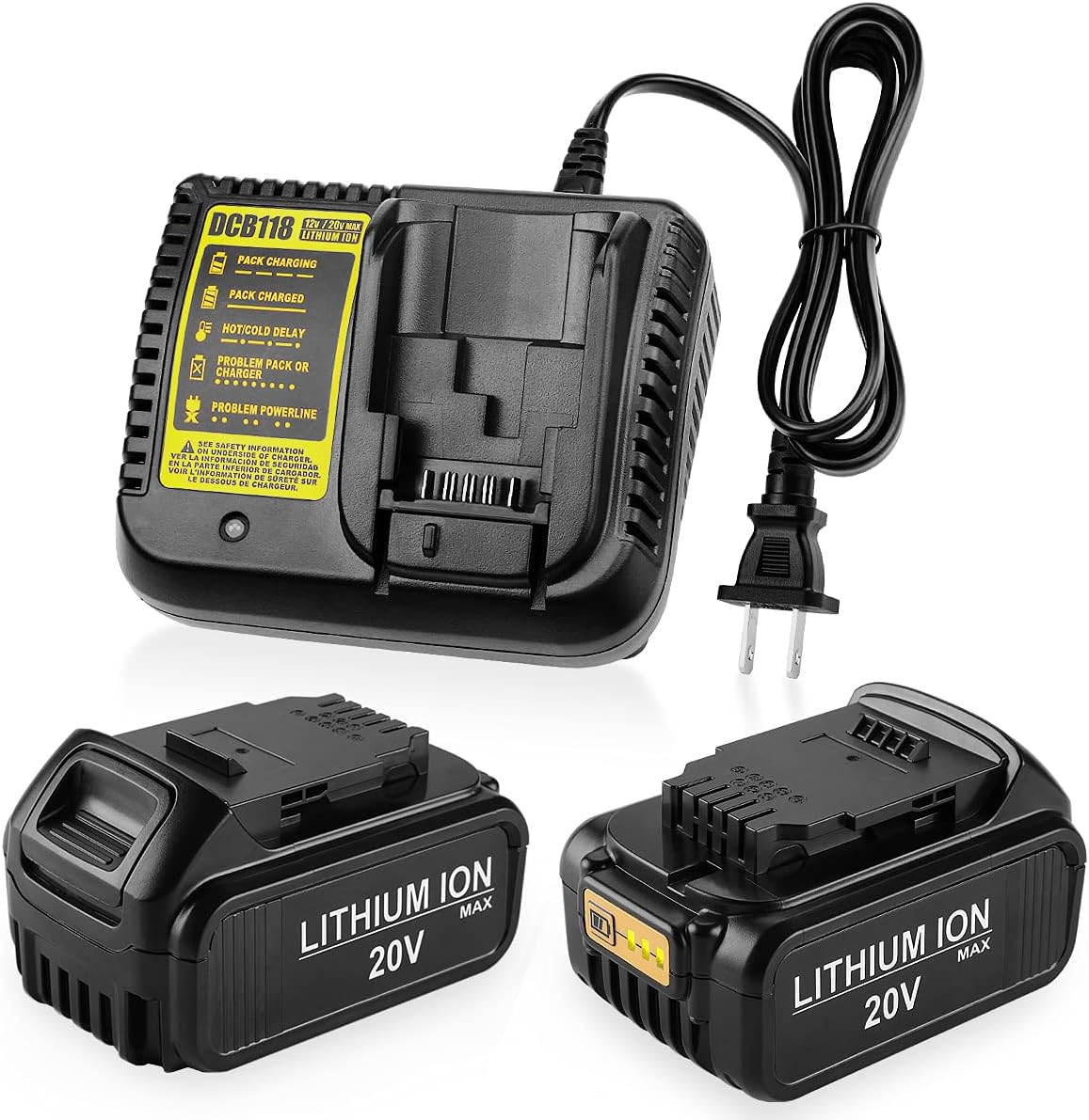 2 Pack 20V MAX Lithium Battery and Charger R25651