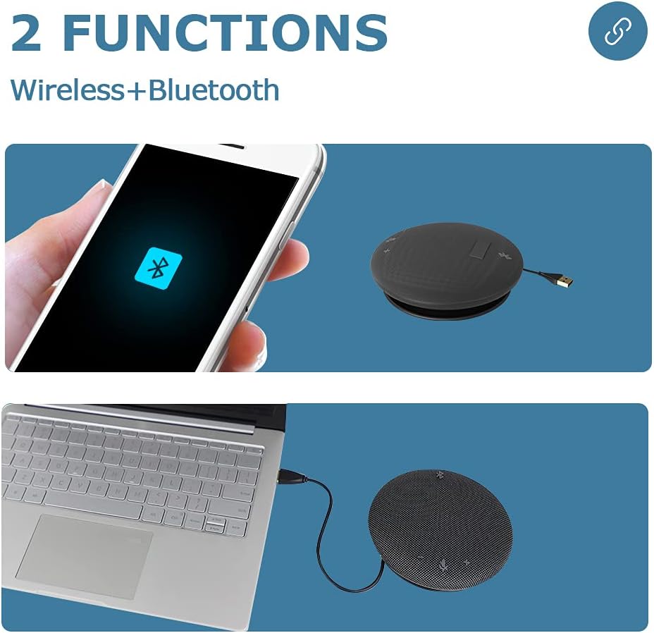 Bluetooth USB Omnidirectional Microphone Speaker with Noise Canceling P211989