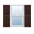 Federal Brown Open Louver Shutters S8159