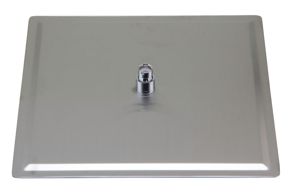 Solid Brushed Stainless Steel 16" Square Rain Shower Head X89443