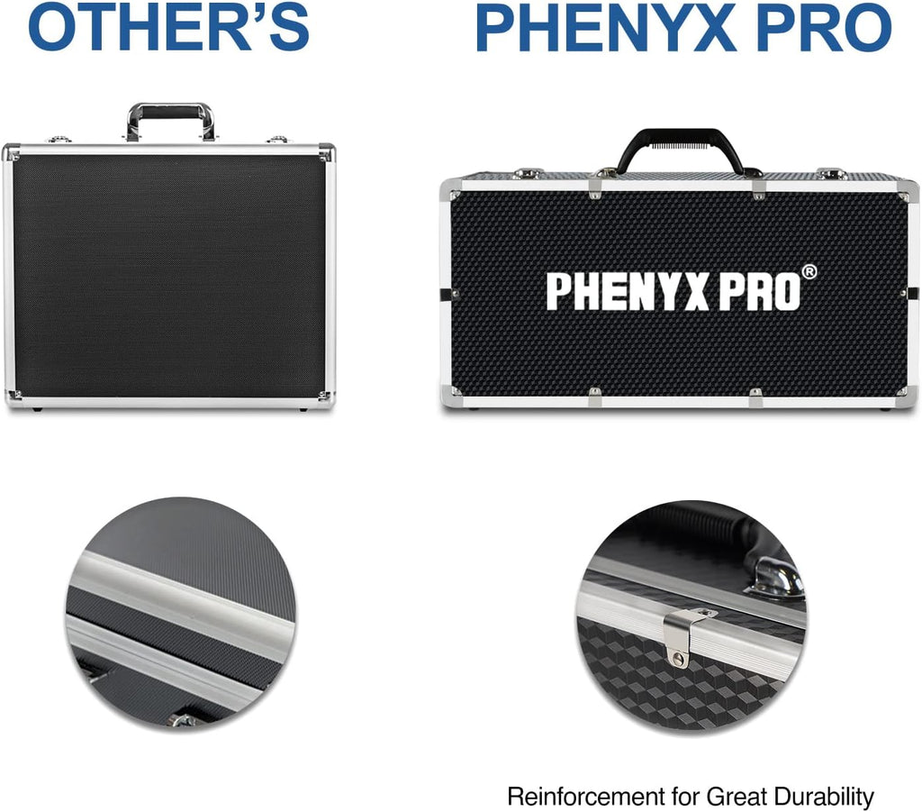 Large Size Carrying Case with Pre-Diced Foam, Aluminum Alloy, Pack of 2 N878