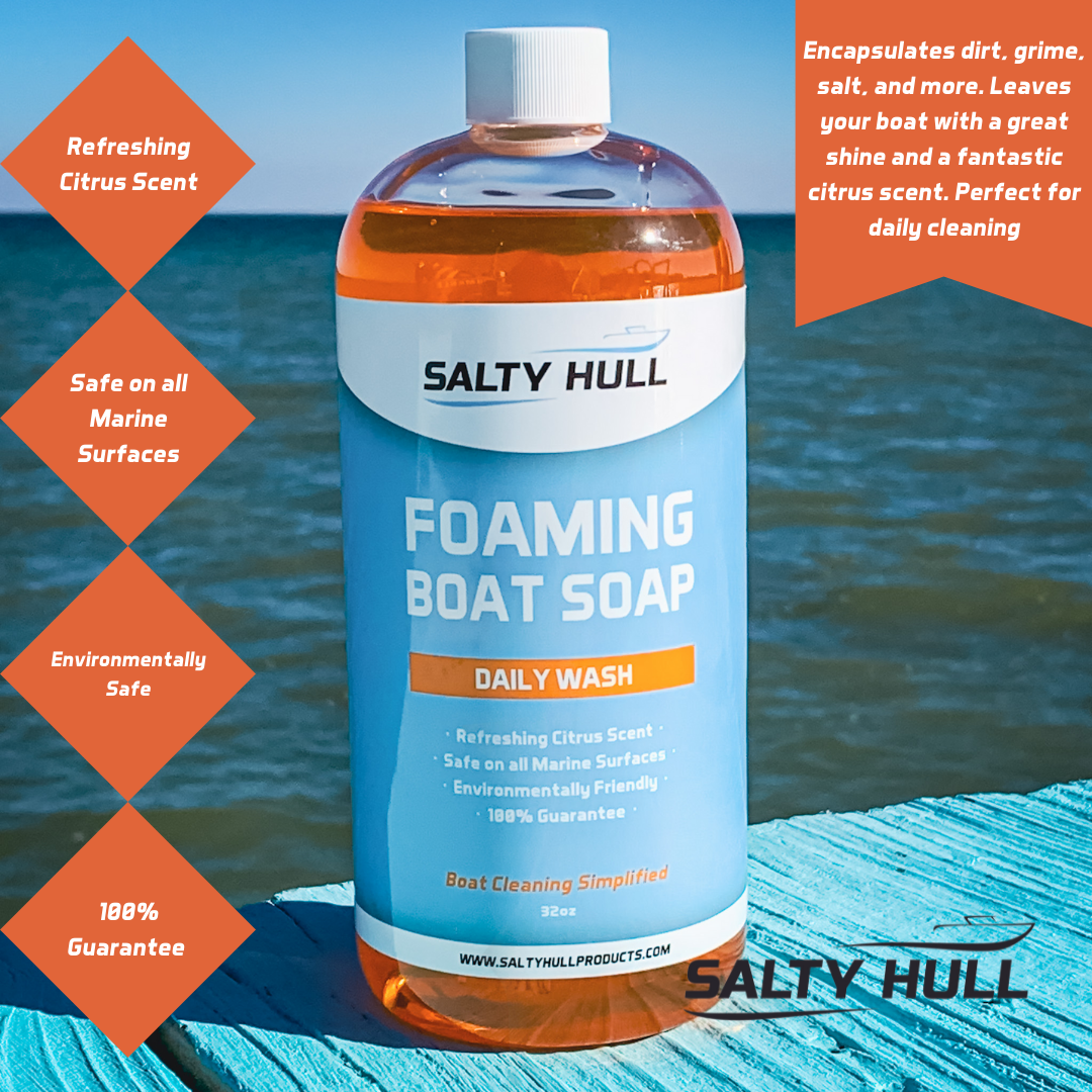 2 Bottles of Salty Hull Foaming Boat Soap O62237