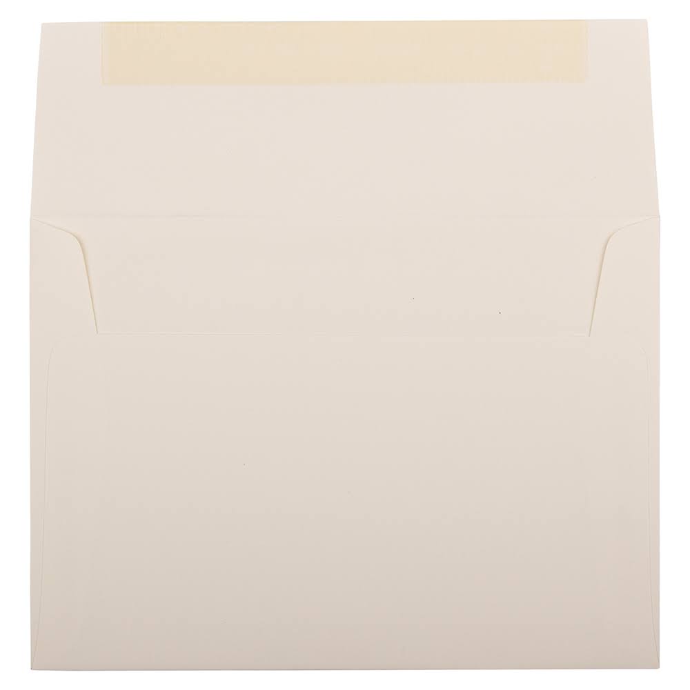 A7 Invitation Envelopes, 5.25 x 7.25 Natural White Linen, 1000/Carton R6236
