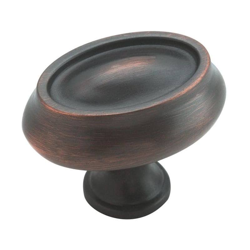 Oil Rubbed Bronze Oval Cabinet Knob - Package of 25 Y628