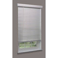 Cordless Faux Wood Blind, white, 23-1/2x22w x 5 Y65298
