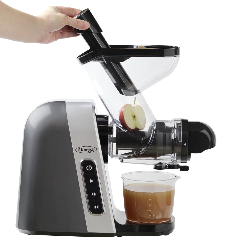 Gray Slow Masticating Juicer with Wide Mouth Chute F505129