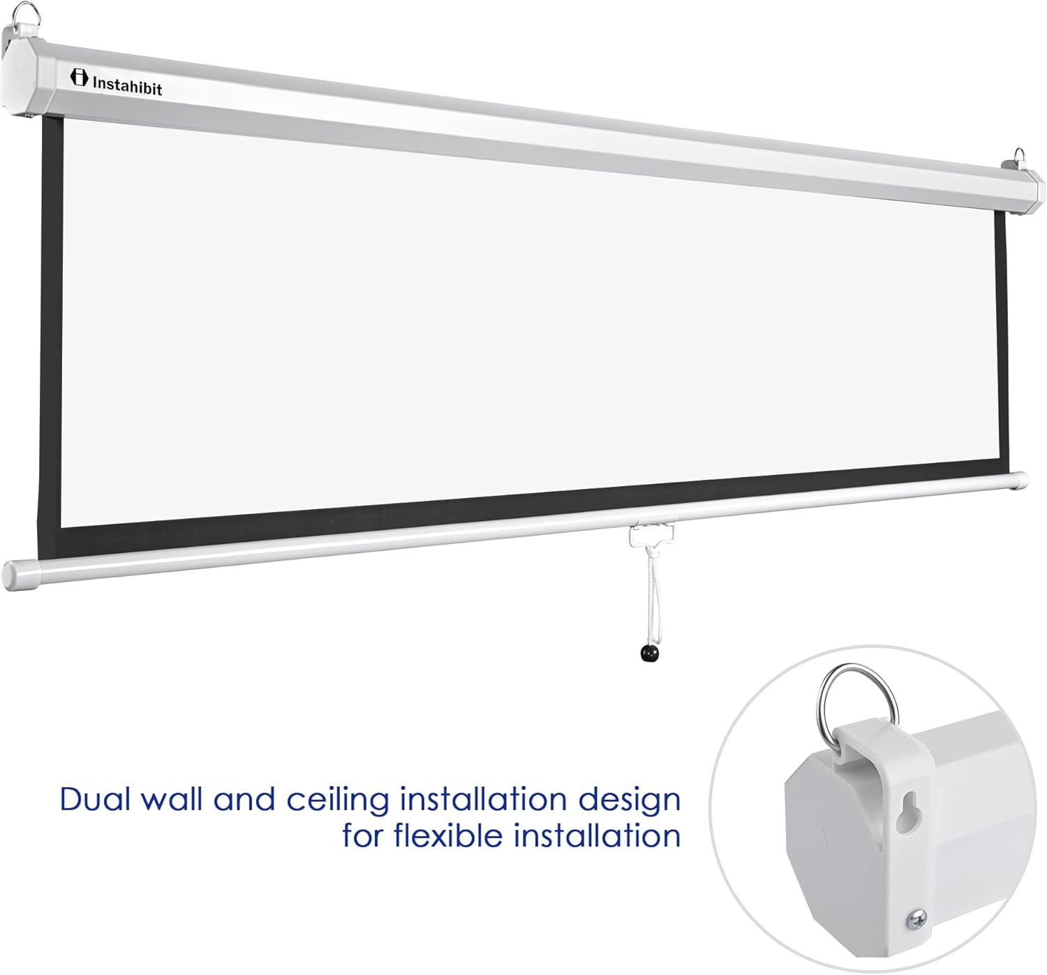 72" 16:9 Manual Pull Down Projector Screen B27847