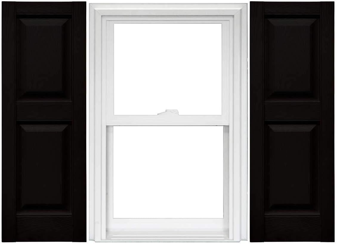 Raised Panel Vinyl Shutters (1 Pair) - 14.75 x 59 Classic Blue N883196