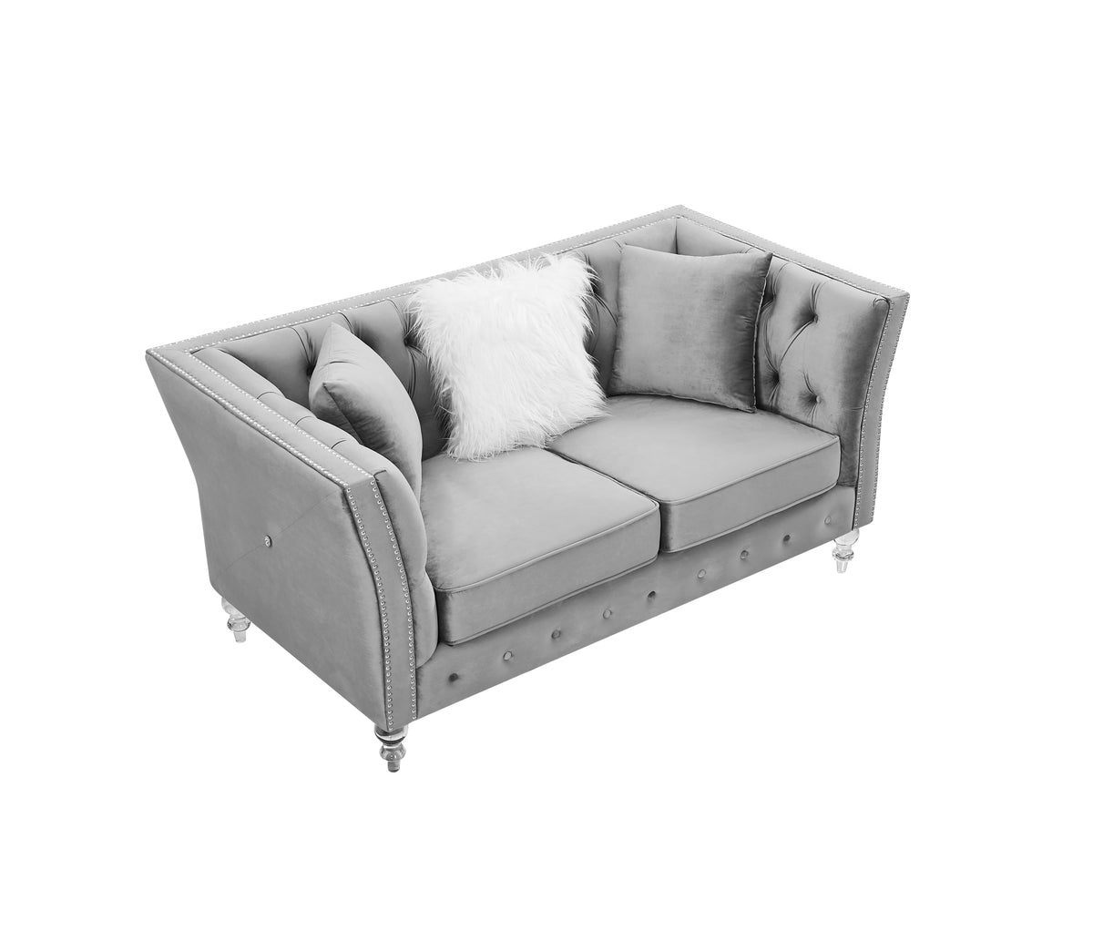 Gray Two-seat Sofa D1539