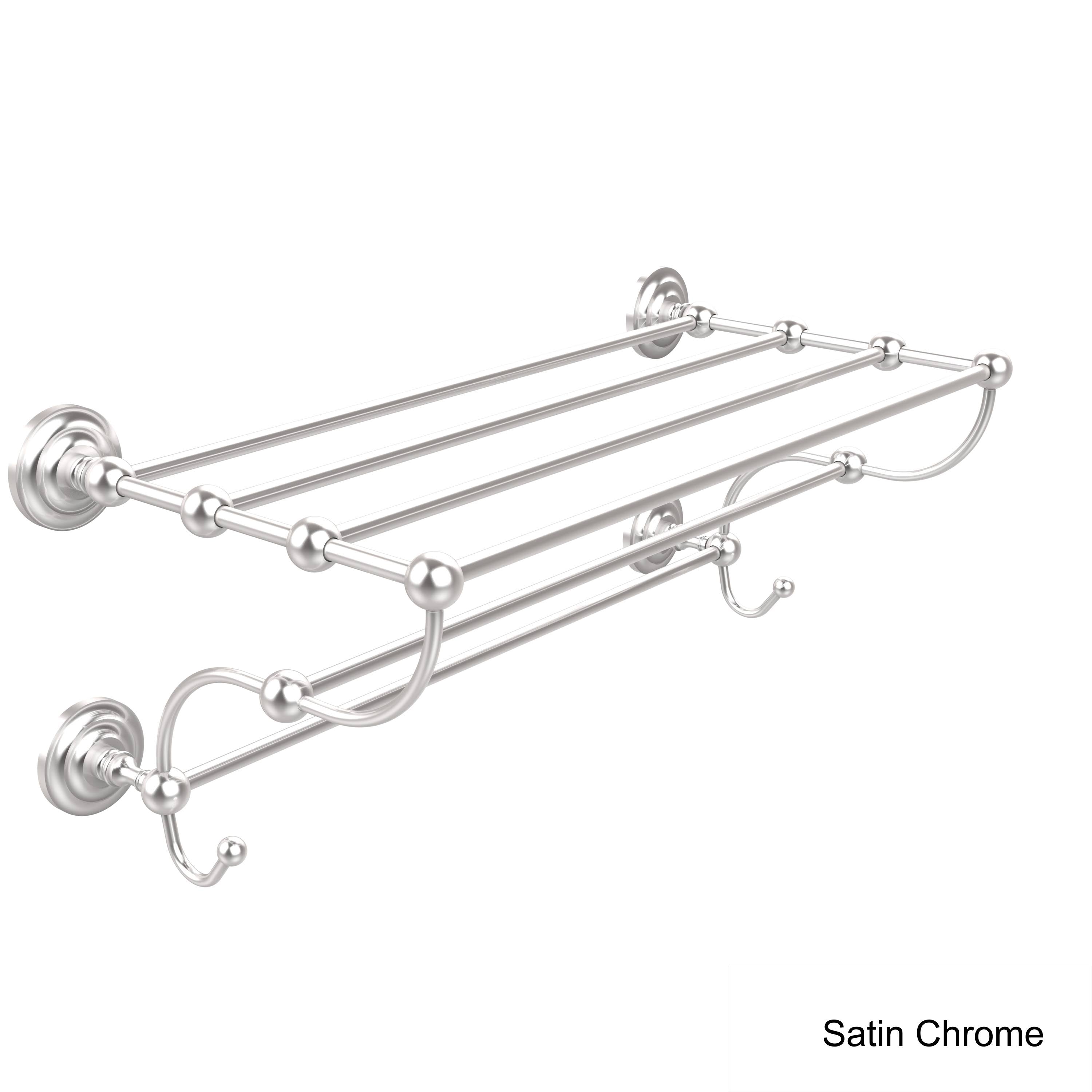 Antique Brass Train Rack Towel Shelf U575474