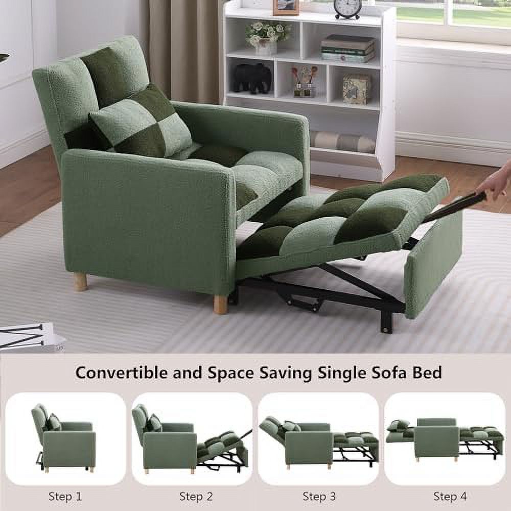 Rainb Velvet Convertible Futon Chair Bed F90083