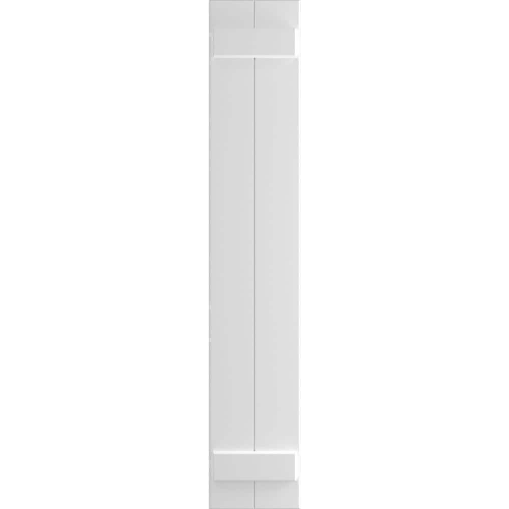 White Composite Board-n-Batten Shutters (Per Pair) U8640