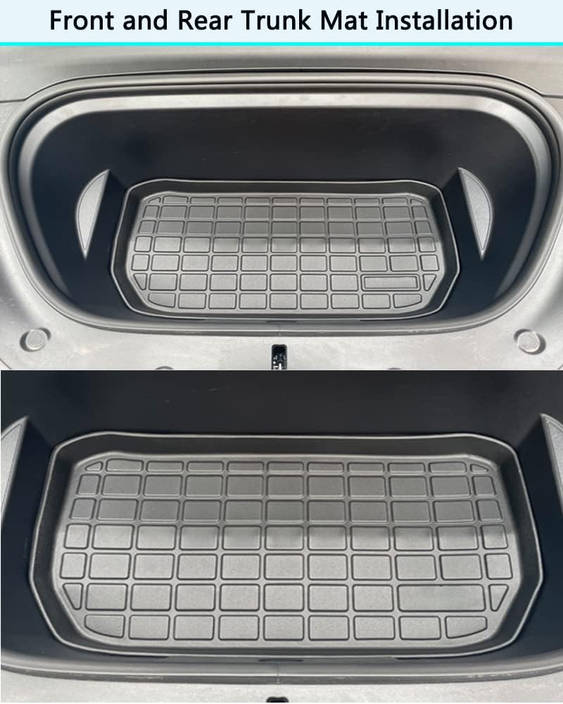 All Weather Rear Cargo Trunk Tray Floor Mat for Tesla Model Y 5-Seat G76423