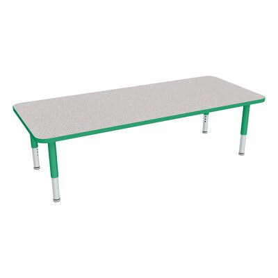 Preschool Adjustable Height Rectangular Activity Table with Casters T247980
