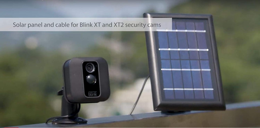 3-Pack Black Solar Panel with Internal Battery for Blink Camera P8919