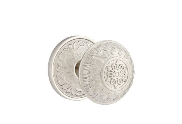Satin Nickel Passage Set with Rosette P4780