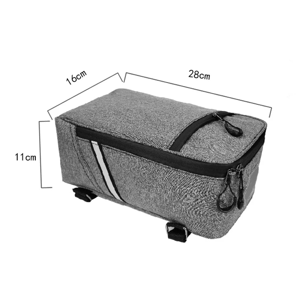5L Water-resistant Canvas Bike Rear Seat Bag Z59097