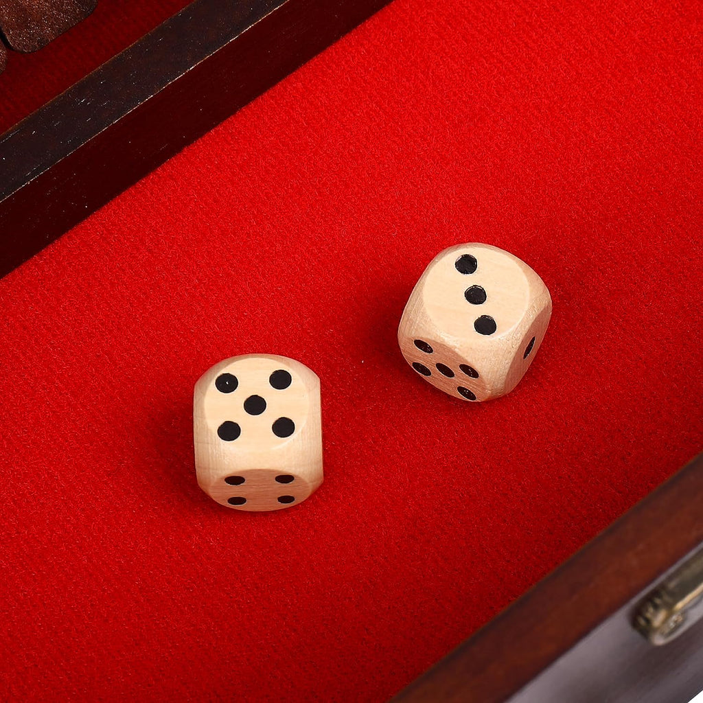12 Number Shut the Box Wooden Box Dice Game S57821