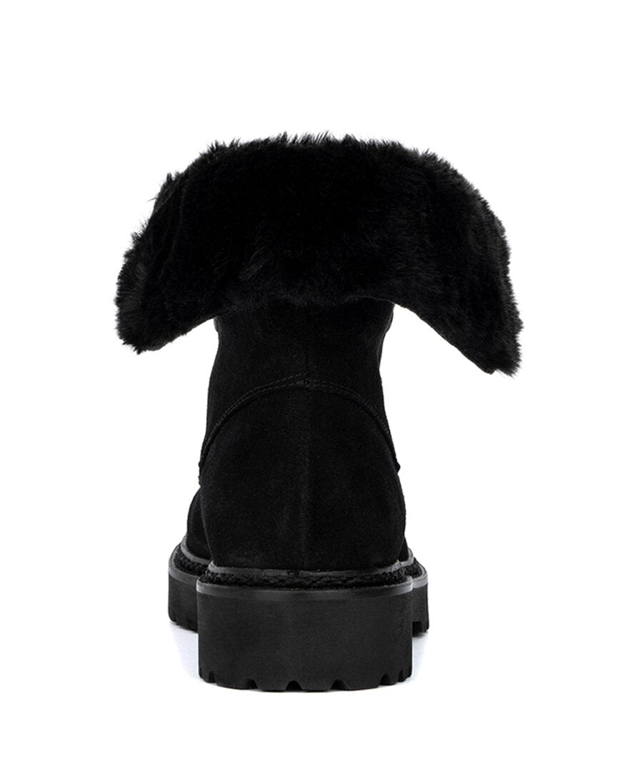 Black Suede Boot Y8111