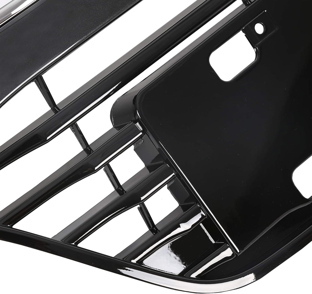 Chrome Glossy Black Front Upper Bumper Grille Assembly I36067