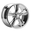Modern Muscle Booster Wheel, 5x4.50 BP, Silver E226